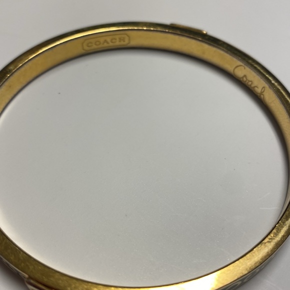 Coach Gold & Black Bangle bracelet - Picture 2 of 5